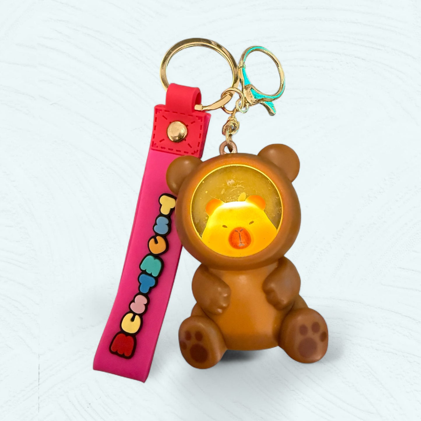 Porte-clés lumineux Capybara – Série mignonne en 4 styles