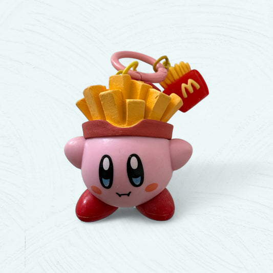 Porte-clés Kirby avec frites sur la tête