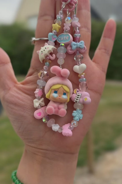 Handmade Crybaby Phone Charm – Pajama Party Series